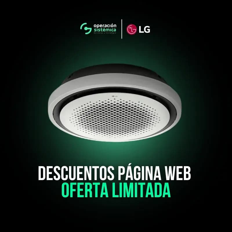Aire Acondicionado LG Cassette Redondo Inverter 36000 BTU 220V - AC-77
