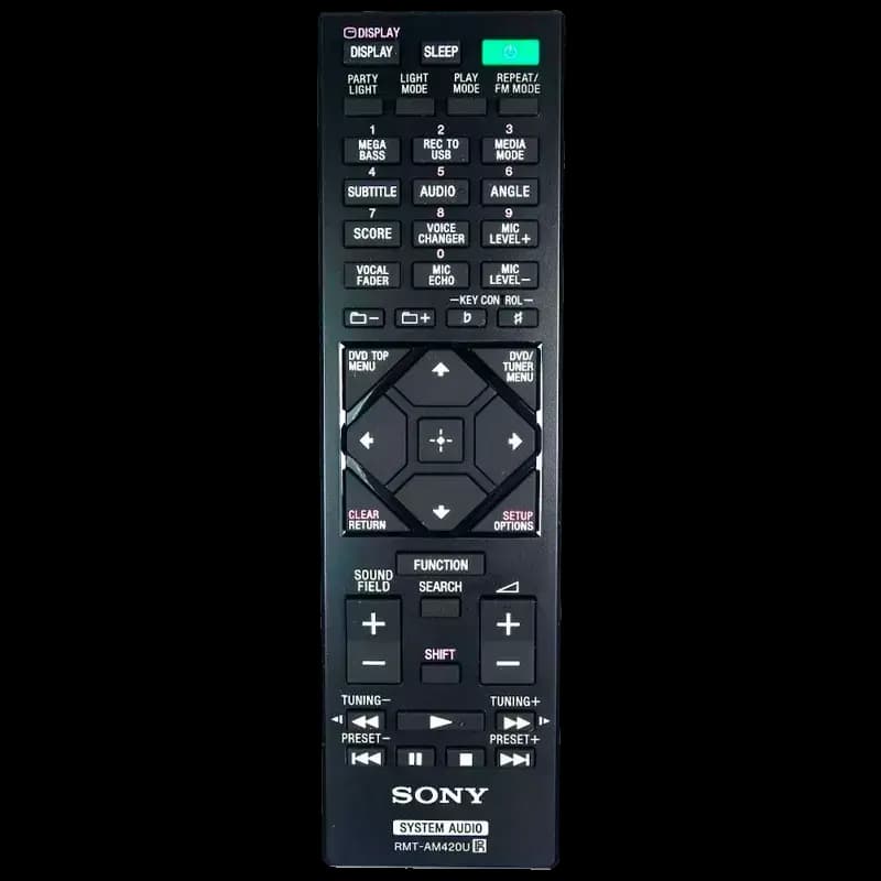 Control Remoto para Equipo de Sonido SONY RMT-AM420U - CR-175