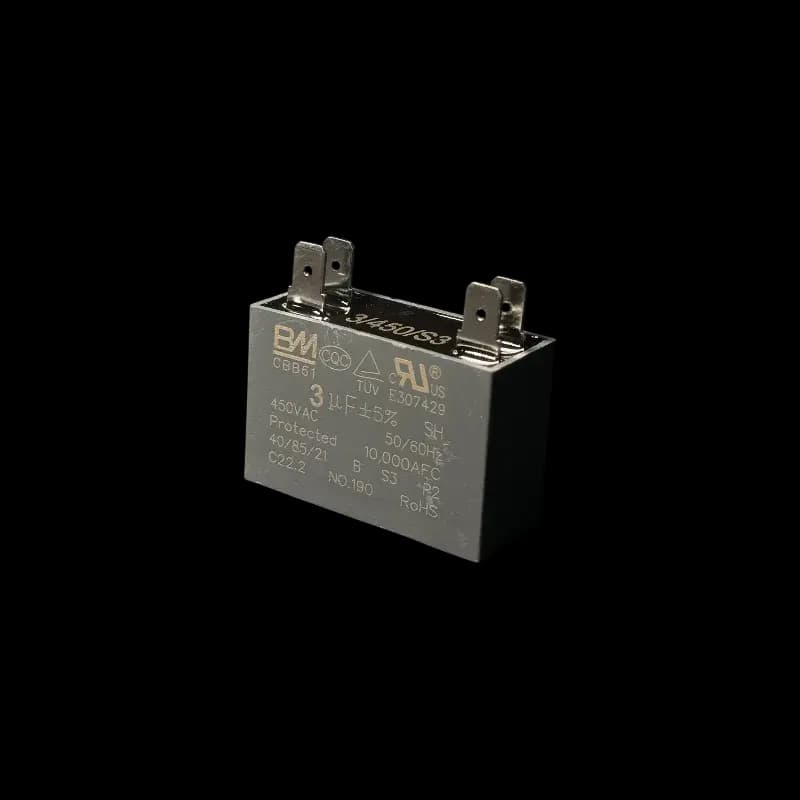 Fan Motor Capacitor 4UF/450V-S3-B-CP(2+2) | RoHS - REP-3110