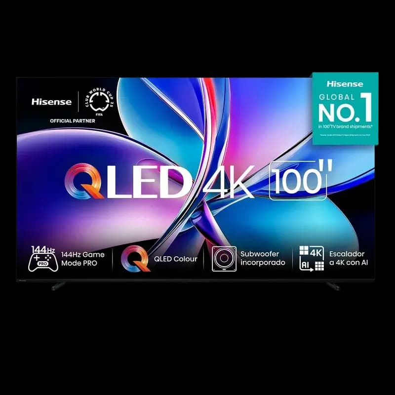 Televisor Hisense Smart 100" QLED/4K Google TV 144Hz 75W 100Q7QG - TV-97
