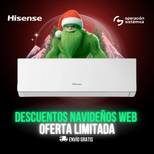 Aire acondicionado hisense brissa convencional, en operación sistémica todo al mejor precio.