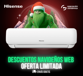 Aire acondicionado hisense luso, en operación sistémica todo al mejor precio.