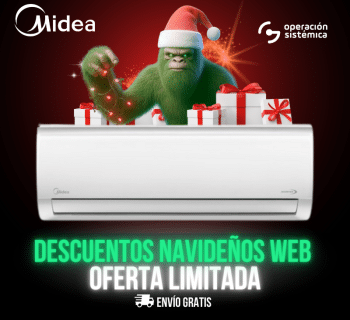 Aire acondicionado Midea 12000 BTU 220v Silk Inverter [MSAFB-12CRDN1-NQ0W] [MOX130-12CFN1-NQ0W]