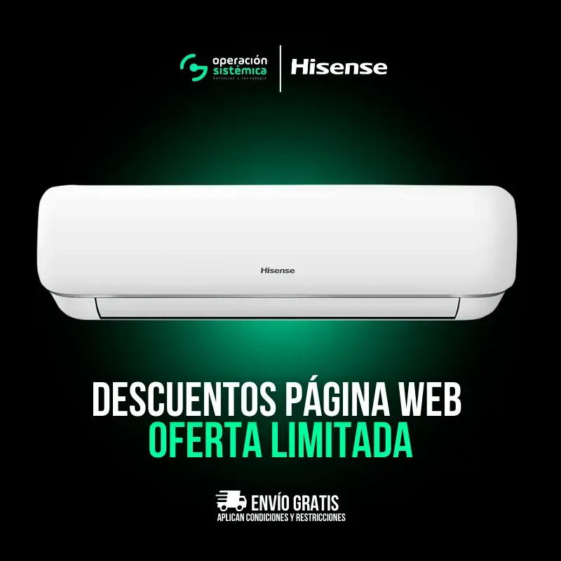 Aire acondicionado HISENSE Luso Inverter 12000 BTU 110v