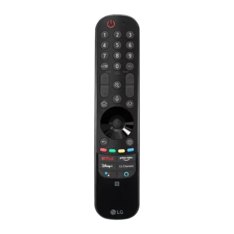 Control Remoto LG Magic AN-MR22GN en vista frontal para televisores Smart TV.