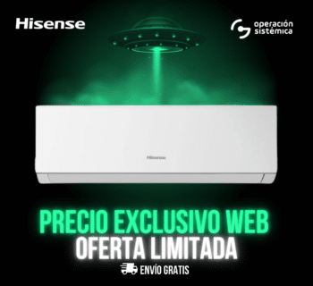 Aire Acondicionado Hisense 12000 BTU Brissa Convencional ON | OFF 220 V [AS-12CR2SVEDJ05]