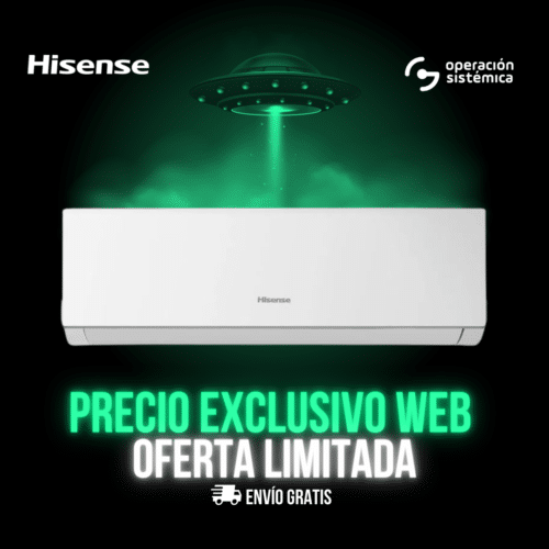 Aire Acondicionado Hisense 9000 BTU 220 V Brissa Convencional ON | OFF [AS-09CR2SYDDJ00]