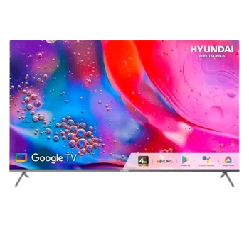 Smart TV Hyundai 55" 4K HDR con Google TV en vista frontal