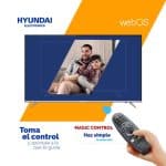 Televisor Hyundai 50 pulgadas WebOs [UHD 4K] HYLED5017W4KM Diseño Sin Borde Color Gris Control Mágico Con Comando De Voz