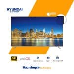 Televisor Hyundai 50 pulgadas WebOs [UHD 4K] HYLED5017W4KM Diseño Sin Borde Color Gris Control Mágico Con Comando De Voz