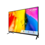 Televisor Hyundai 39 pulgadas con pantalla Android TV de colores brillantes.