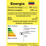 Aire Acondicionado LG 12000 BTU Inverter 110V VS121C7