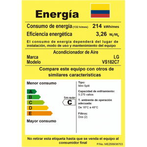 Aire Acondicionado LG 18000 BTU Inverter 220V VS182C7 características, opiniones sobre Aire Acondicionado LG 18000 BTU Inverter 220V VS182C7, mejores precios de Aire Acondicionado LG 18000 BTU Inverter 220V VS182C7, comparativas de Aire Acondicionado LG 18000 BTU Inverter 220V VS182C7, ofertas en Aire Acondicionado LG 18000 BTU Inverter 220V VS182C7, dónde comprar Aire Acondicionado LG 18000 BTU Inverter 220V VS182C7, reseñas de Aire Acondicionado LG 18000 BTU Inverter 220V VS182C7, descuentos en Aire Acondicionado LG 18000 BTU Inverter 220V VS182C7, especificaciones técnicas de Aire Acondicionado LG 18000 BTU Inverter 220V VS182C7, garantía para Aire Acondicionado LG 18000 BTU Inverter 220V VS182C7