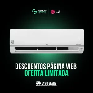 Promoción de descuentos en aire acondicionado LG DualCool en Operación Sistémica con envío gratis