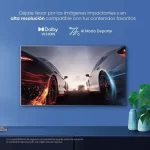 Televisor Hisense 43 pulgadas con pantalla UHD 4K y diseño minimalista.