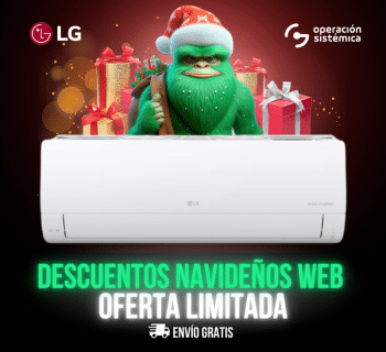 Aire Acondicionado LG Dual Inverter, en operación sistémica, todo al mejor precio.