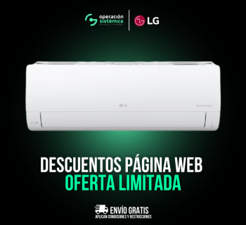 Aire Acondicionado LG Dual Inverter VWIN, en operación sistémica, todo al mejor precio.