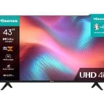 Hisense Televisor Smart 43 pulgadas 43A6HV OS VIDAA UHD | 4K [DTS Virtual X][HDR][Dolby Vision] Control Remoto Con Comando De Voz Alta Calidad