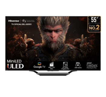 Hisense Televisor Smart 55 pulgadas 55U7N Google TV UHD 4K -MiniLED/HDR -Refresh Rate 144Hz -Quantum Dot Color -Incluye Control Remoto Con Comando De Voz