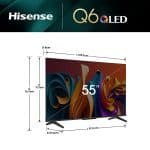 Hisense Televisor Smart 55 pulgadas 55Q6N