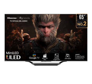 Hisense Televisor Smart 65 pulgadas 65U7N Google TV UHD 4K -MiniLED/HDR -Refresh Rate 144Hz -Quantum Dot Color -Incluye Control Remoto Con Comando De Voz