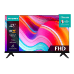 Hisense Televisor Smart 43 pulgadas 43A6HV OS VIDAA UHD | 4K [DTS Virtual X][HDR][Dolby Vision] Control Remoto Con Comando De Voz Alta Calidad