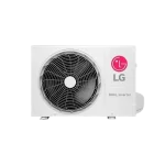 Control remoto del aire acondicionado LG Dual Inverter, con pantalla digital y botones funcionales.