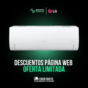 Imagen principal del aire acondicionado LG 18000 BTU V18WIN con oferta limitada y envío gratis.