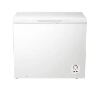 Congelador Horizontal Hisense 245L BD249 FC32D1NZWC con diseño moderno y control de temperatura ajustable.