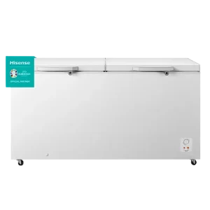 Congelador horizontal Hisense FV650DW1A con diseño moderno y eficiente.