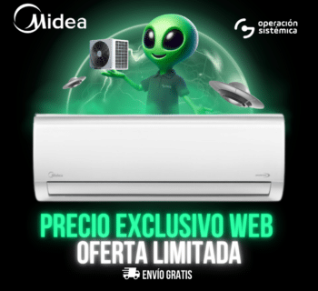 Aire acondicionado Midea 12000 BTU 110v Silk Inverter [MSAFB-12CRDN1-BQ0W]