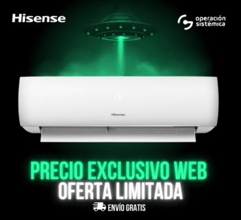 [12000 BTU 220V Inverter R410A] Aire Acondicionado Hisense Serie Perla Inverter [AS-12TW2SLETV00]