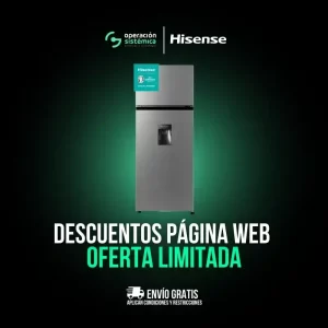 Nevera Hisense Frost 206L BCD205 RT267NL1B con descuentos exclusivos en Operación Sistémica.