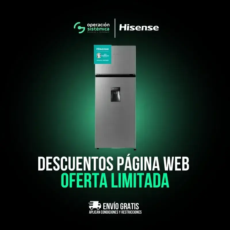 Nevera Hisense Frost 206L BCD205 RT267NL1B con descuentos exclusivos en Operación Sistémica.