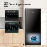 Tecnología Inverter en la Nevera Hisense No Frost 417L RB15N6FBX1 BCD-422.