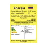 Etiqueta de eficiencia energética de la nevera minibar Hisense 44L BC-45 RR16D6AGX1.