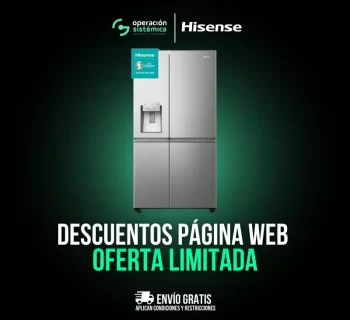 Nevecon Hisense BCD628 con envío gratis - Disponible en Operación Sistémica.