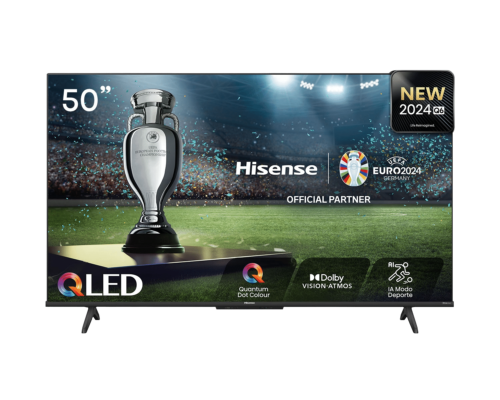 Hisense Televisor Smart 50" 50Q6N Google TV UHD -4K QLED -Quantum Dot Color -Incluye Control Remoto Con Comando De Voz