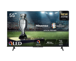 Hisense Televisor Smart 55" 55Q6N Google TV UHD -4K QLED -Quantum Dot Color -Incluye Control Remoto Con Comando De Voz