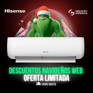 Aire Acondicionado Hisense Serie Perla inverter,, al mejor precio solo en operación sistémica.