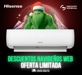 Aire Acondicionado Hisense Serie Perla inverter,, al mejor precio solo en operación sistémica.