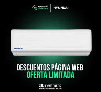 12000 BTU 110V ON/OFF R410A -Aire Acondicionado Hyundai -HY12K120AC