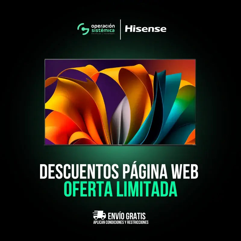 Televisor Hisense A6N con oferta especial y envío gratis.