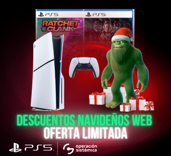 Consola PS5 HW 2015 Paquete Estándar Latinoamérica + 2 Juegos: -Returnal y -Ratchet & Clank: Rift Apart