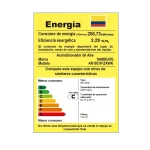 Etiqueta de consumo energético del aire acondicionado Samsung AR18CVFZAWK