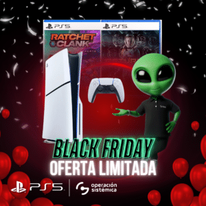 Consola PS5 HW 2015 Paquete Estándar Latinoamérica + 2 Juegos: -Returnal y -Ratchet & Clank: Rift Apart