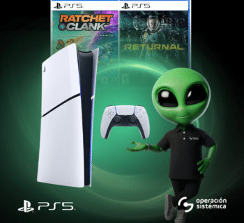 Consola PS5 HW 2015 Paquete Digital Latinoamérica + 2 Juegos (Digitales): -Returnal y -Ratchet & Clank: Rift Apart