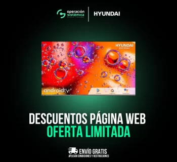 Televisor HYUNDAI 58 Pulgadas Android TV [UHD 4K] Smart TV HYLED5806A4KM, Disfrutalo solo con operación sistémica.