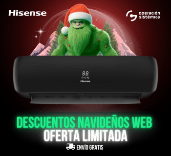 Aire Acondicionado Hisense Luso Premium Inverter Wi-Fi 220V 12.000 BTU R410A [AS-12TW2SLETG00B]