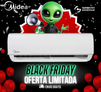 Aire Acondicionado Midea 12000 BTU Convencional Forest ON | OFF 110 V [MSAFB-11CRN1-BC1]